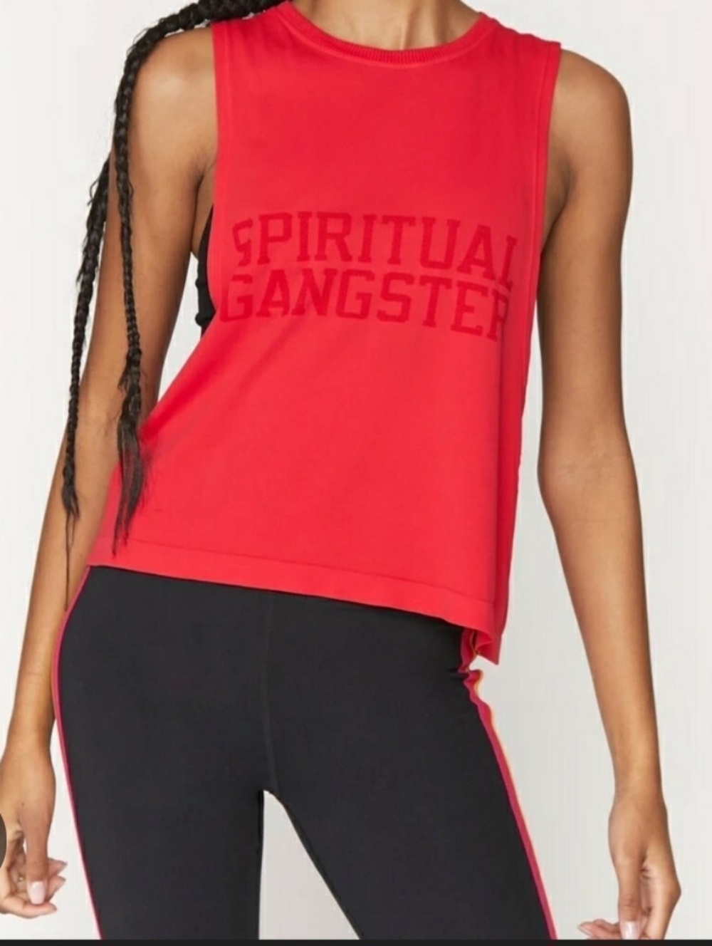 Spiritual Gangster Red Logo Muscle Tank Top